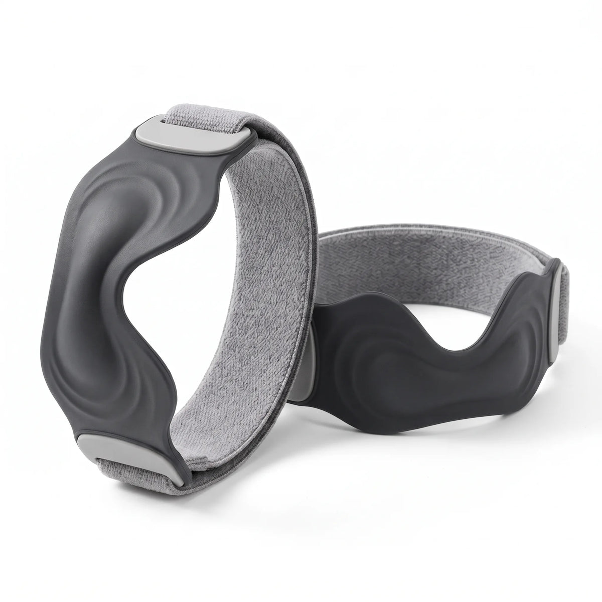 Patellar tendon strap pair in gray